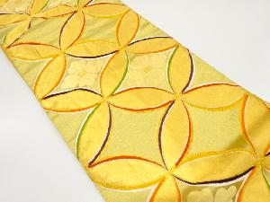 アンティーク　花七宝模様織り出し袋帯（材料）